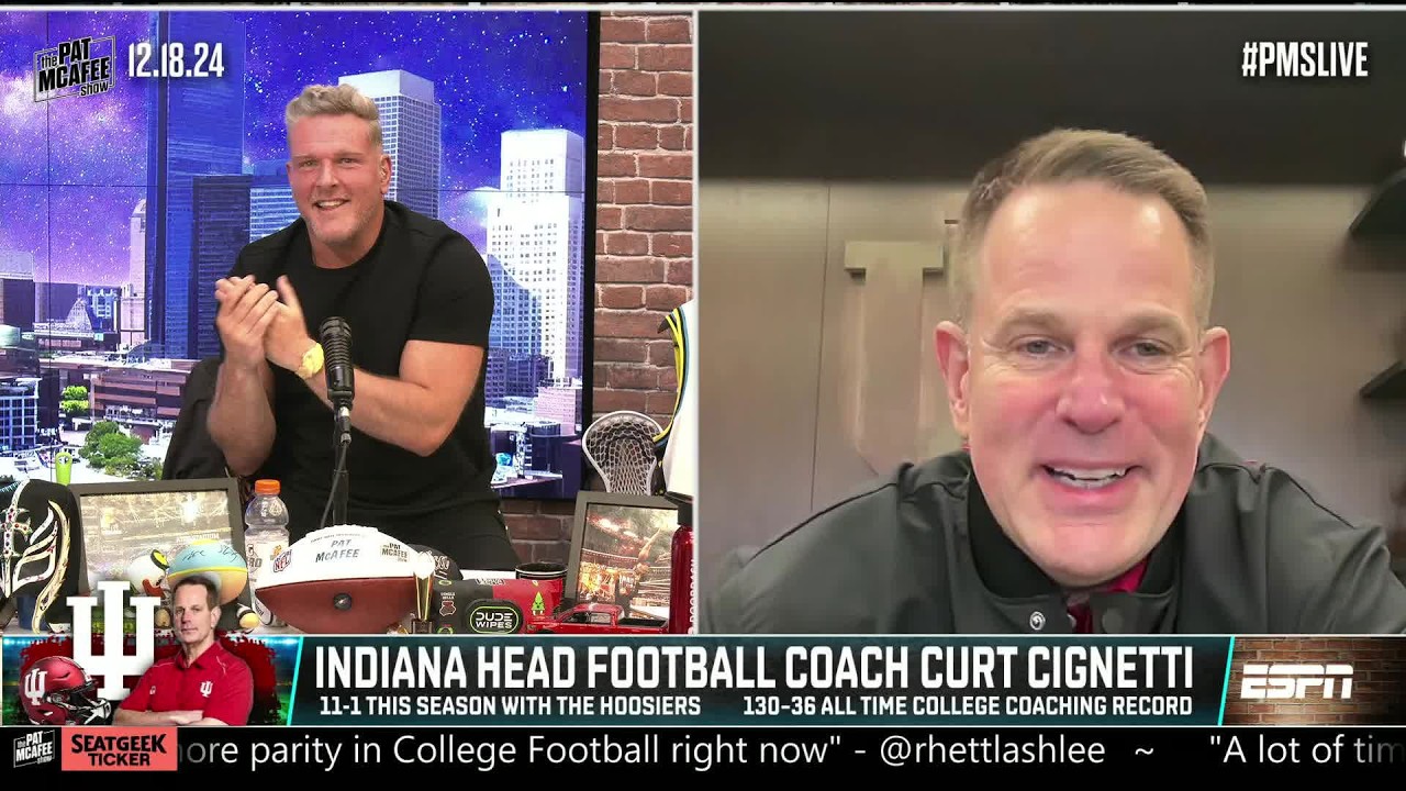 Curt Cignetti is 'JUST GETTING STARTED' at Indiana headed into the CFP 😤 | The Pat McAfee Show