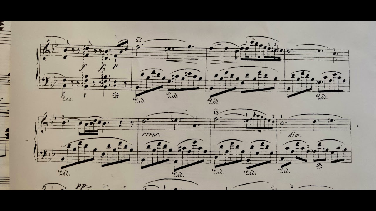 John Field - Nocturne no 5 in B flat major SCORE (Greg Niemczuk - piano)