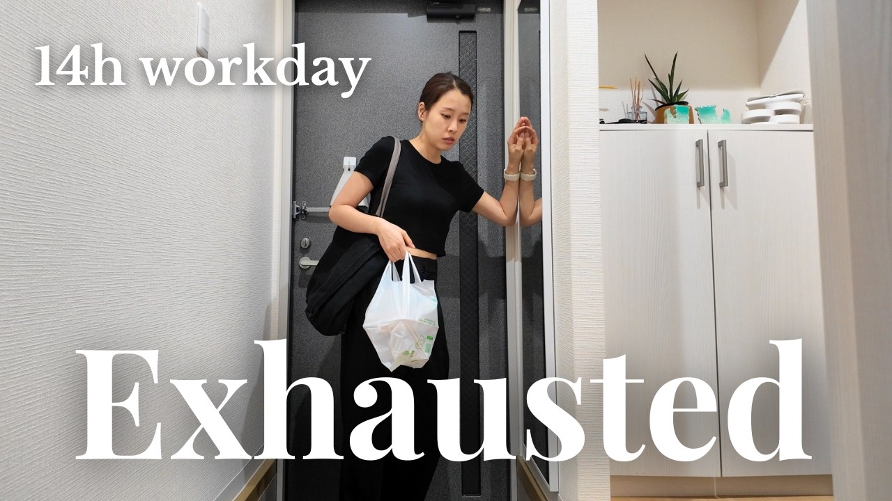 Working 14Hours｜An Exhausting Day in Japan🇯🇵