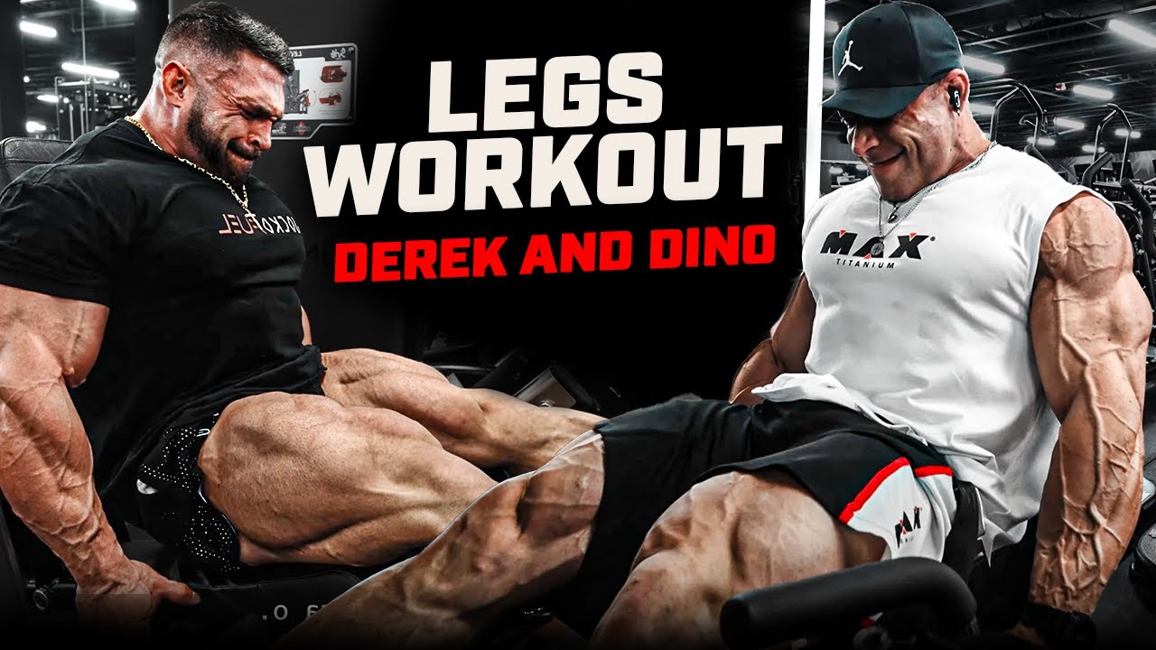 FULL LEG DAY | 2 WEEKS OUT: RAMON DINO AND DEREK LUNSFORD