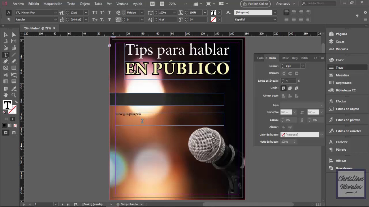 Creación de un díptico en InDesign