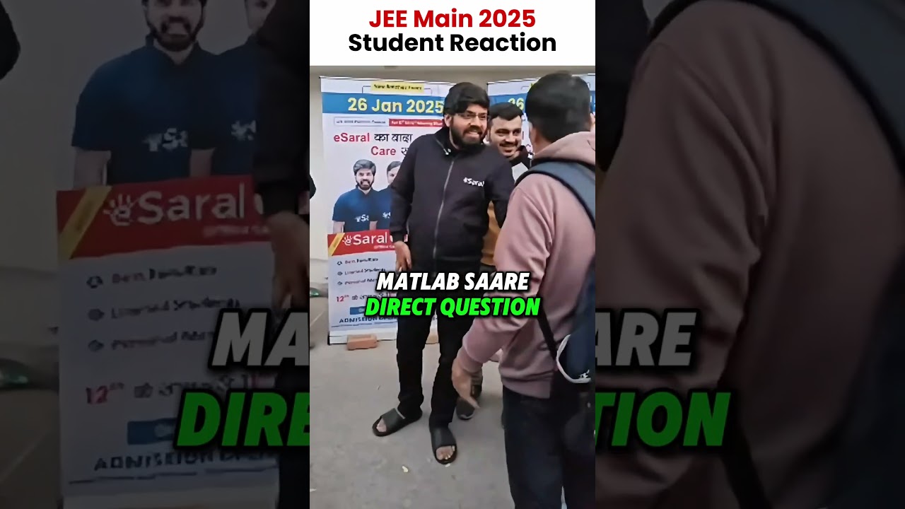 Shocking Student Reaction after JEE Mains 2025 Exam 😱 #shorts #esaral #jee #jee2025