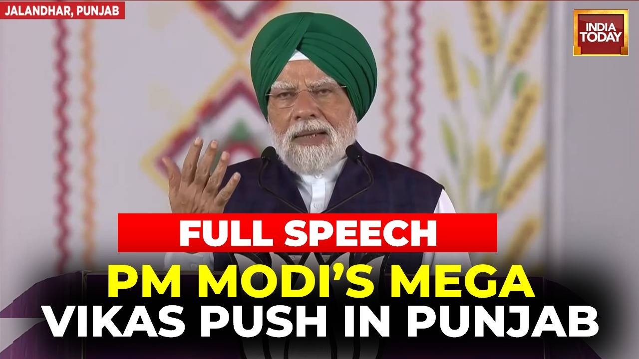Full Speech: PM Modi Addresses Jalandhar, Slams Punjab's AAP Government | Mega Vikas Push In Punjab