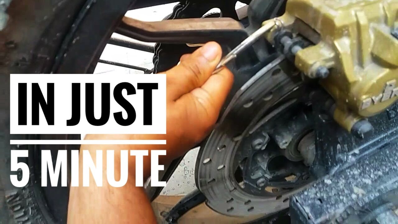 How to change rare brakepad of NS200 AS200 RS200 in just 5 minutes