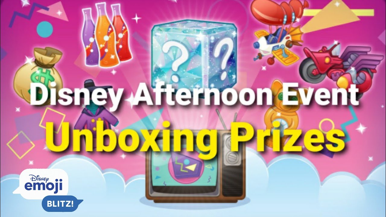 Disney Emoji Blitz Unboxing Prizes - Disney Afternoon Item Card Event (09/2020)