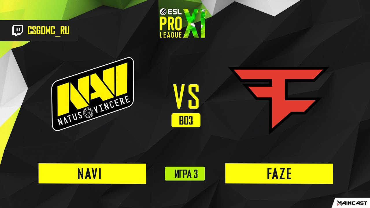 FaZe vs NAVI [Map 3, Nuke]  BO3 | ESL PRO LEAGUE SEASON 11