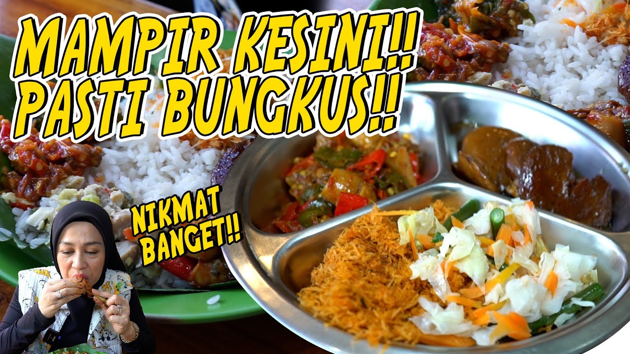 MAMPIR KESINI PASTI BUNGKUS!! NIKMAT!! NASI UDUK & AYAM GORENG LAHAP!!