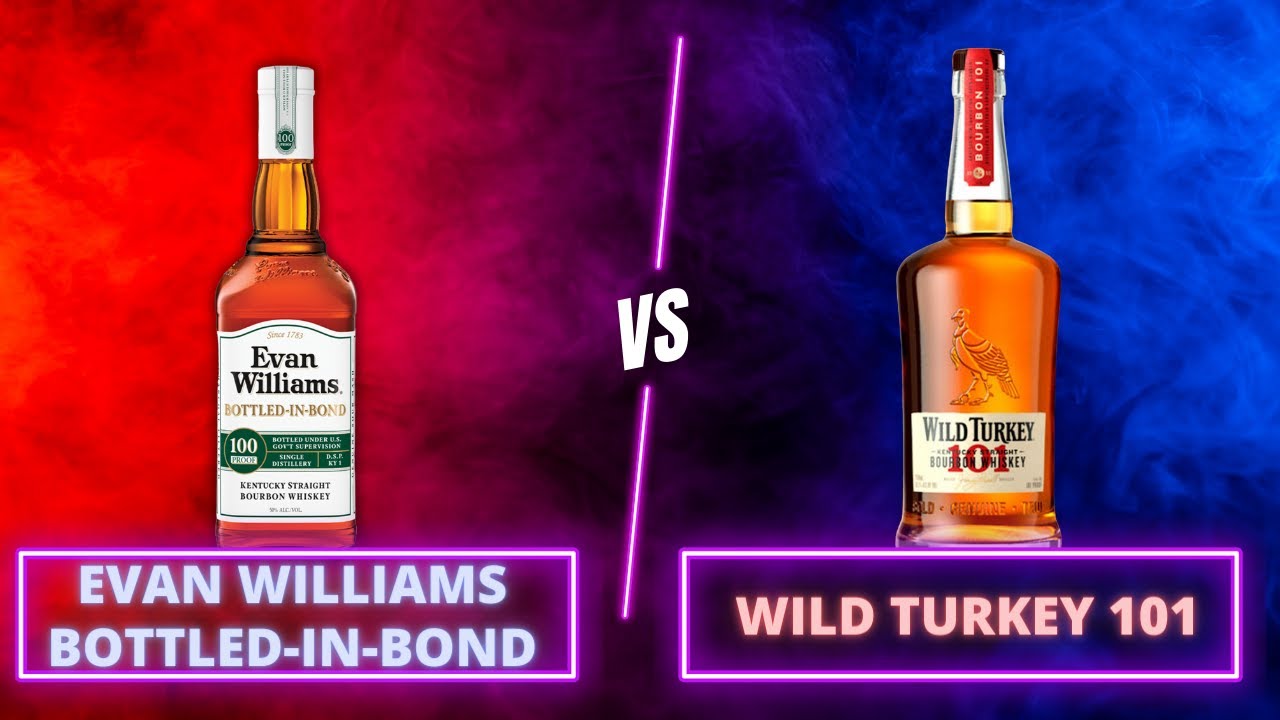 Какой бюджетный бурбон ЛУЧШЕ купить? | Evan Williams Bottled-in-Bond против Wild Turkey 101 BLIND...