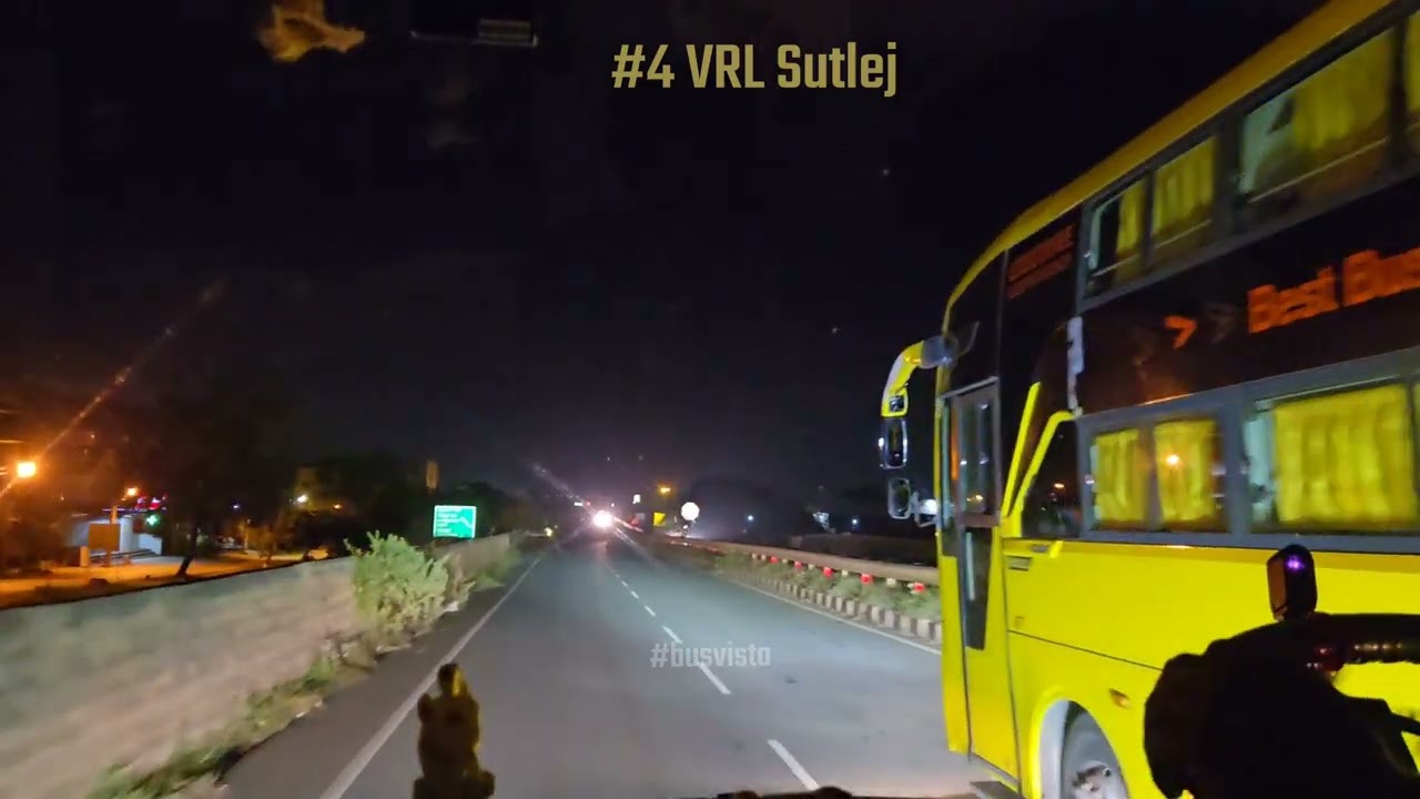 VOLVO BUS AGGRESSIVE NIGHT CHASING & OVER TAKING😱 | VOLVO VS EICHER !!