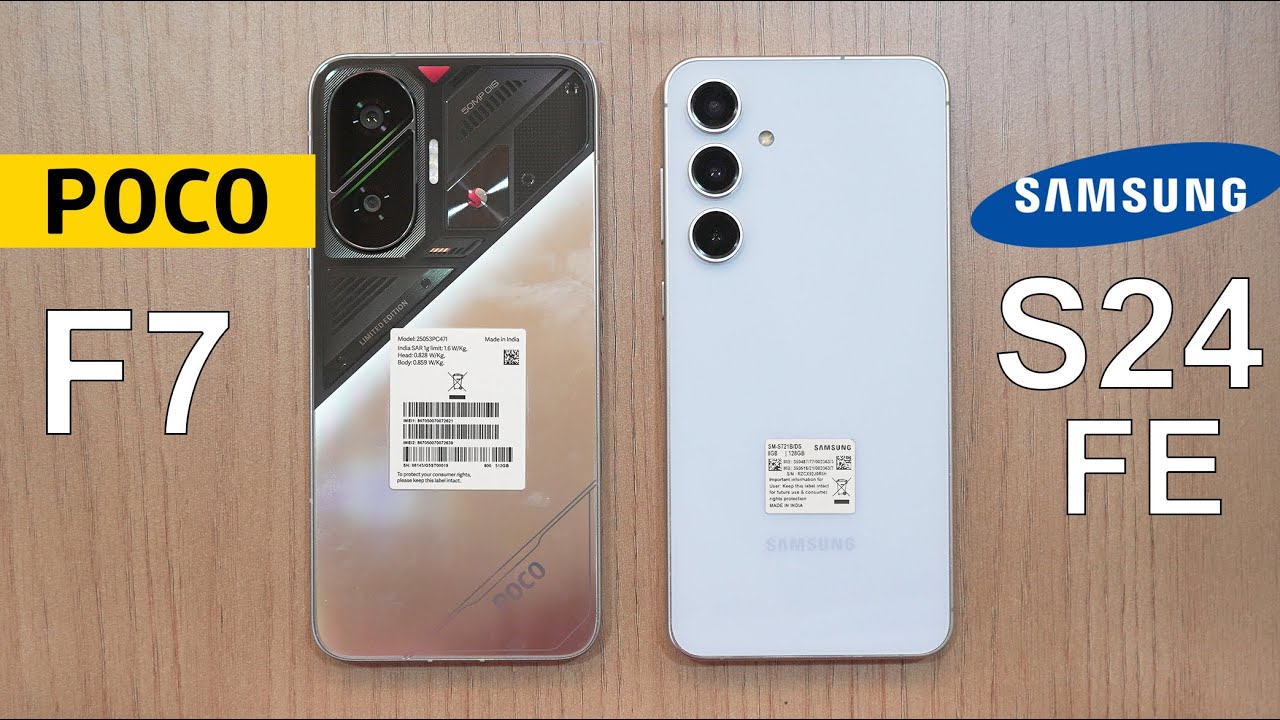 POCO F7 vs Galaxy S24 FE Speed Test & Camera Comparison !