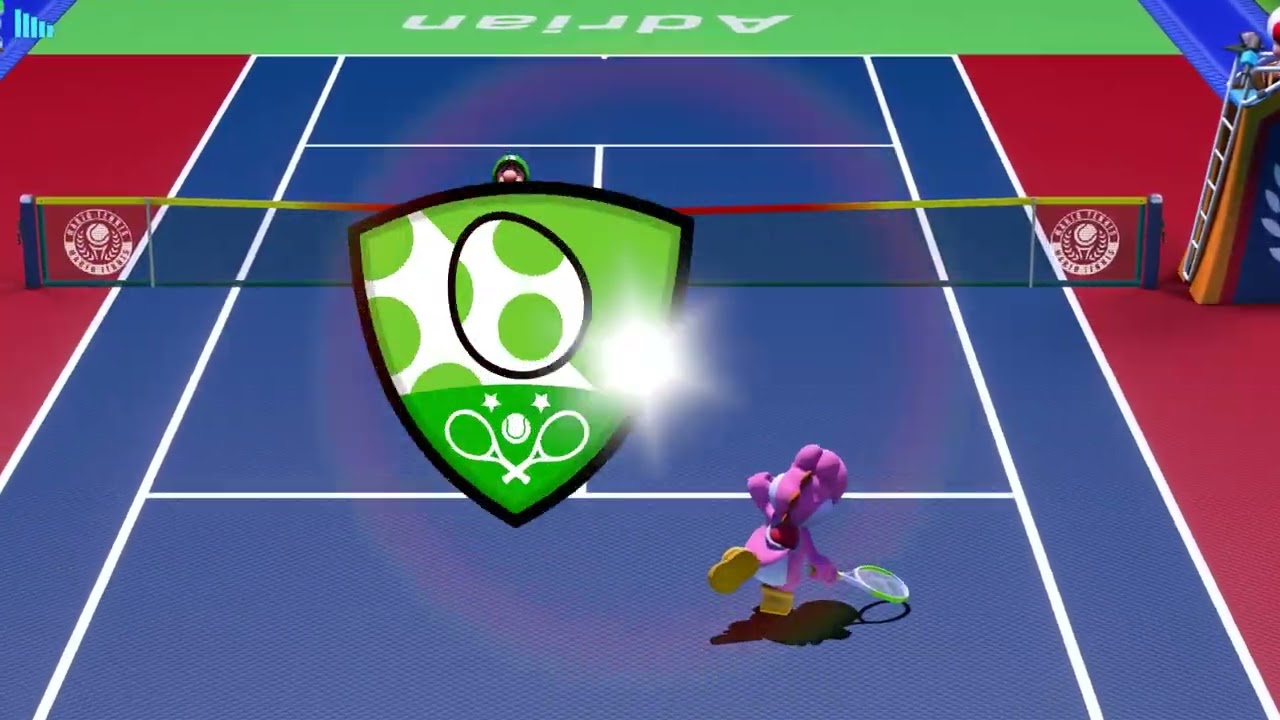 Mario Tennis Aces - Standard singles casuals w/ Adrian, Ken