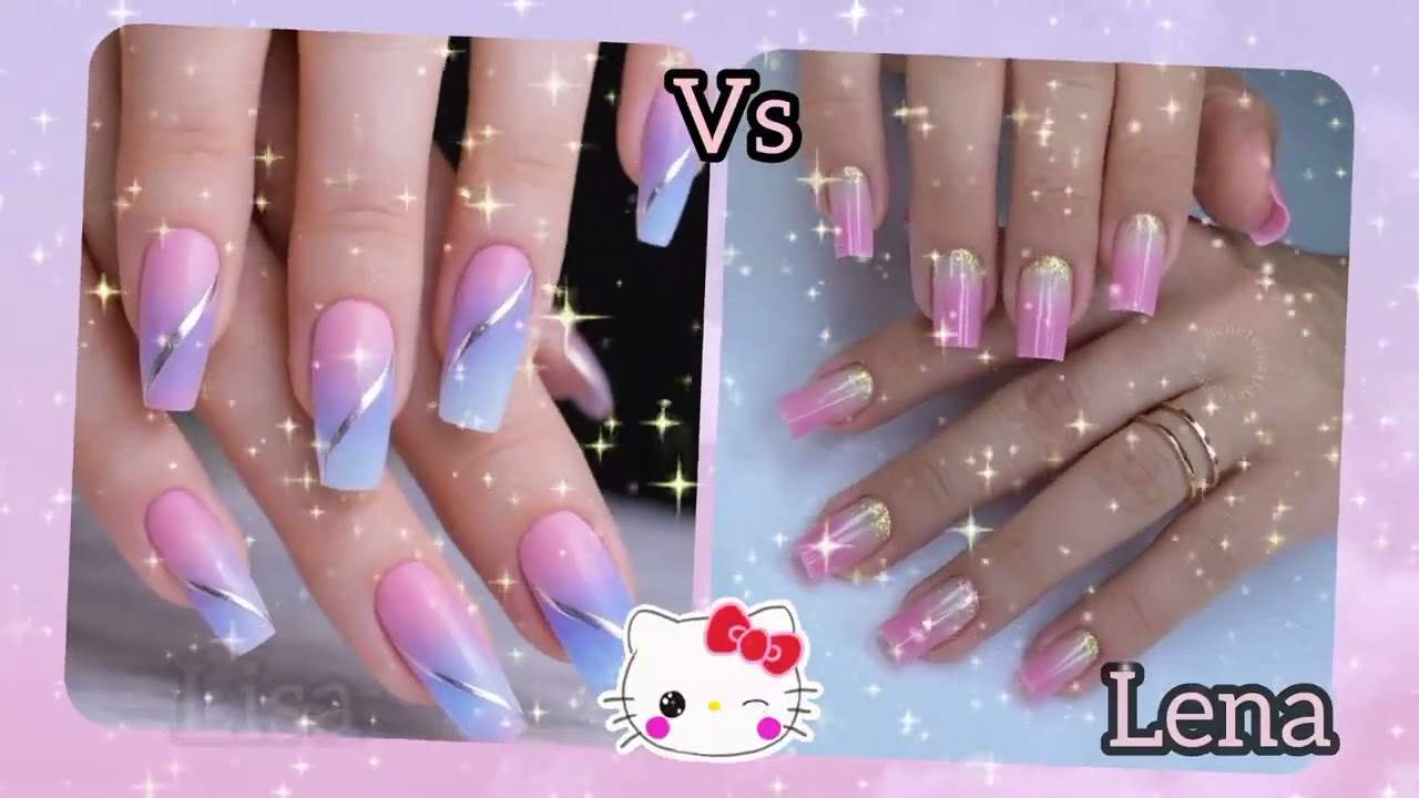 Lisa or Lena nice #ultimate trend cute things# different things nails# viral video chose lisa lena #