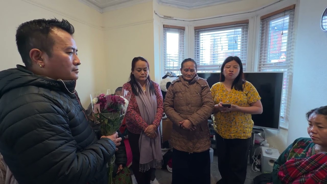 Reading Ghandruk (Ama Samaj UK) shradanjali for late Buddi Maya Gurung