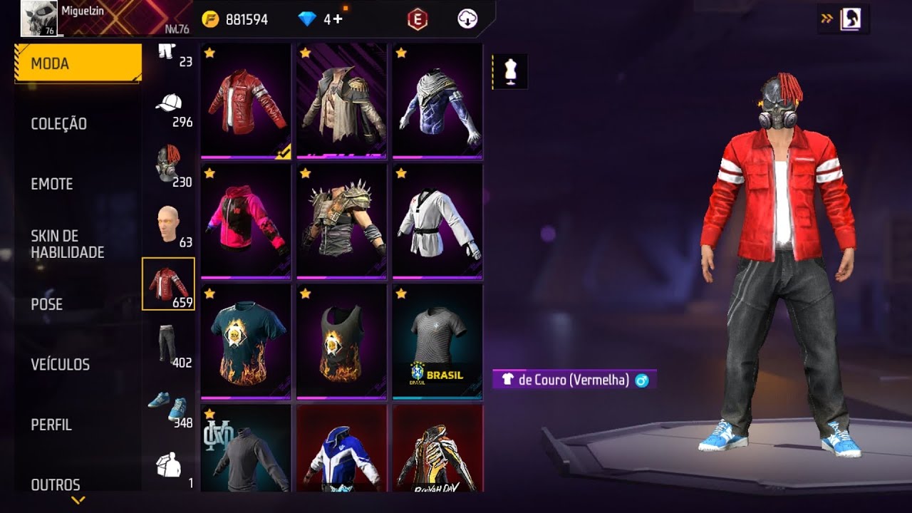 Minha Nova Conta Antiga De Free Fire (conta de 2017) 😲🔥