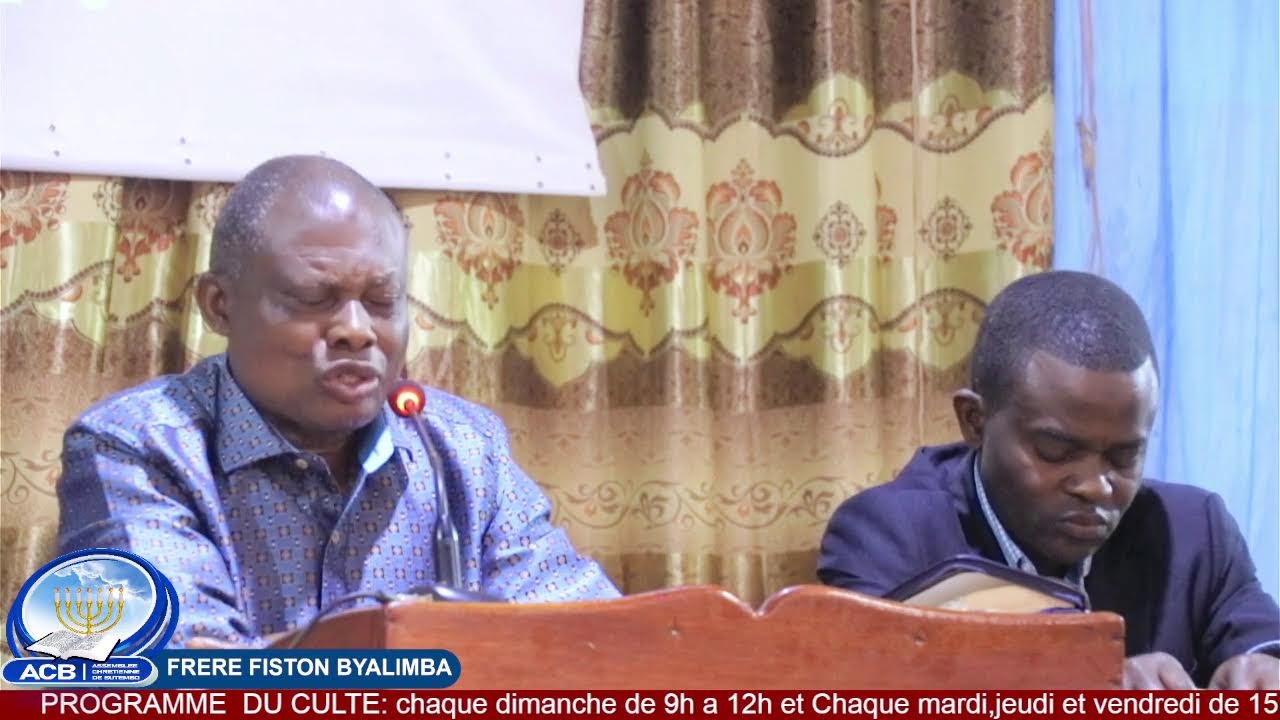 CULTE DU DIMANCHE 11.01.2026 AVEC LE FRERE FISTON BYALIMBA