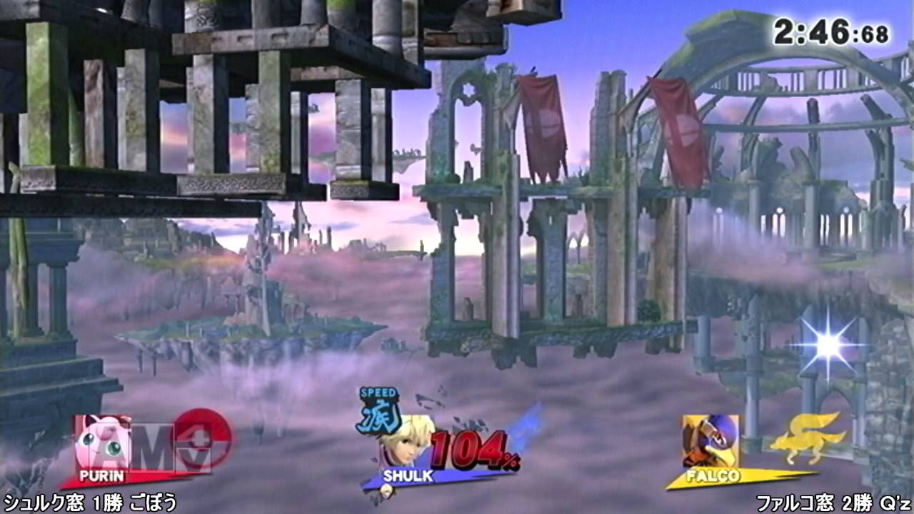シュルク窓vsファルコ窓 7on7対抗戦 スマブラWiiU Smash for wii U