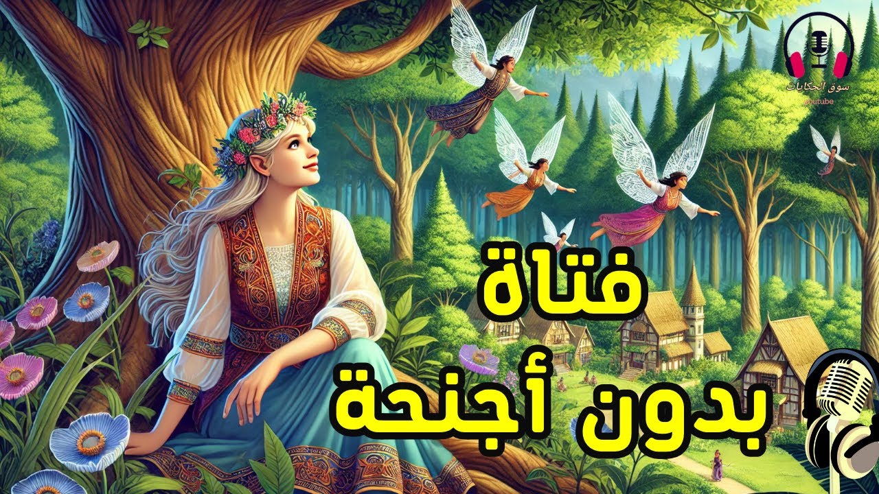 قصة فتاة بدون أجنحة، من القصص الخيالية المشوقة قبل النوم، ضع السماعات واستمع، سوق الحكايات والقصص