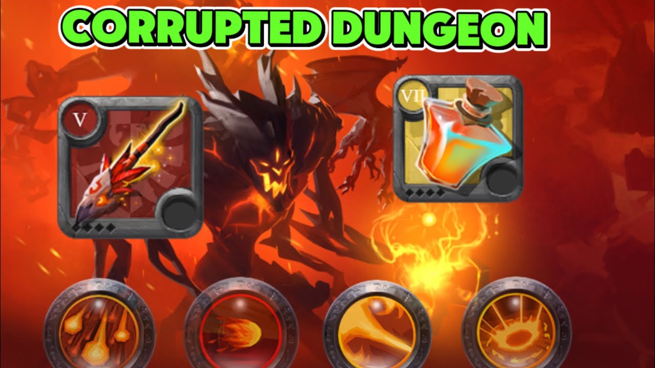Albion Mobile | OP Wild fire build for corrupted dungeon.   