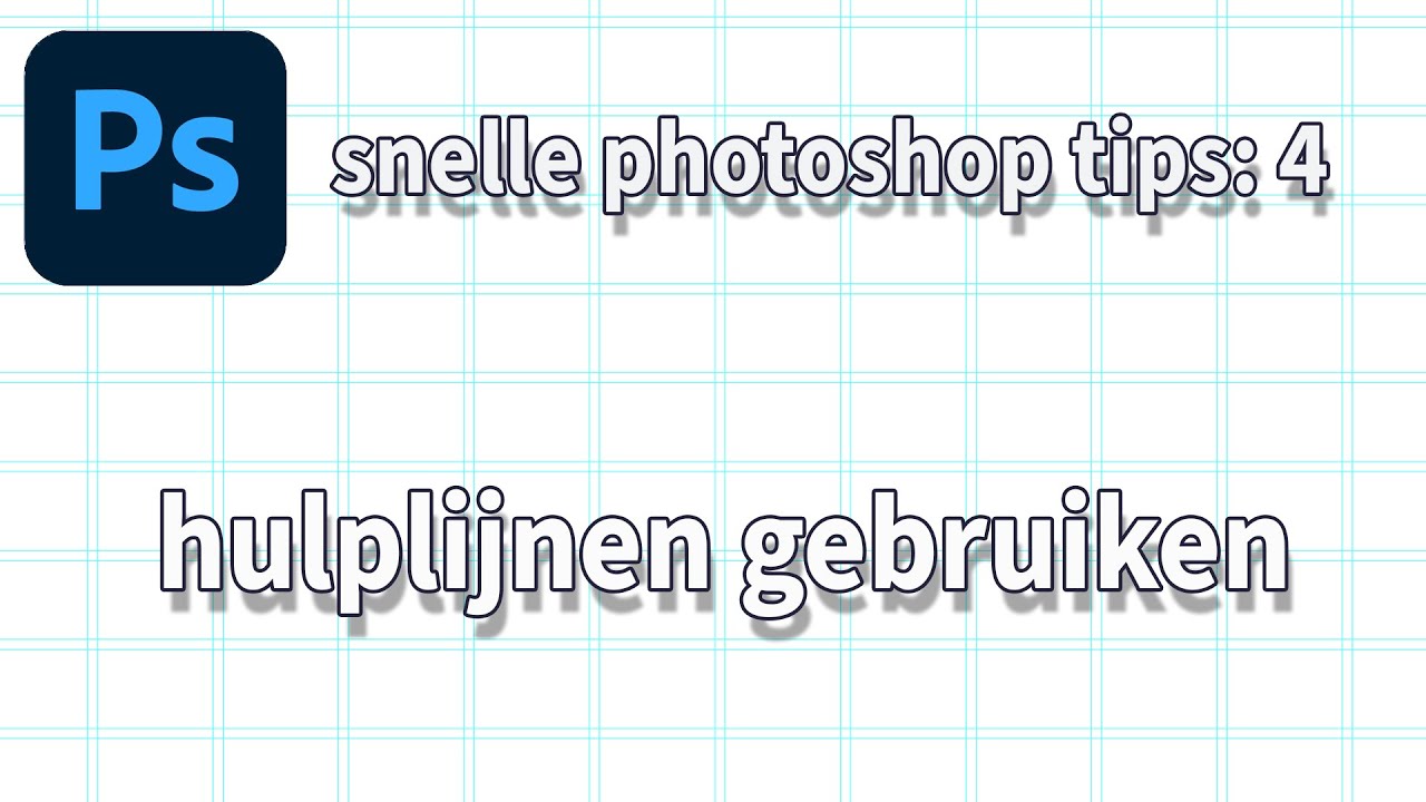 In deze video vertel ik je alles over het gebruik van hulplijnen in Photoshop.