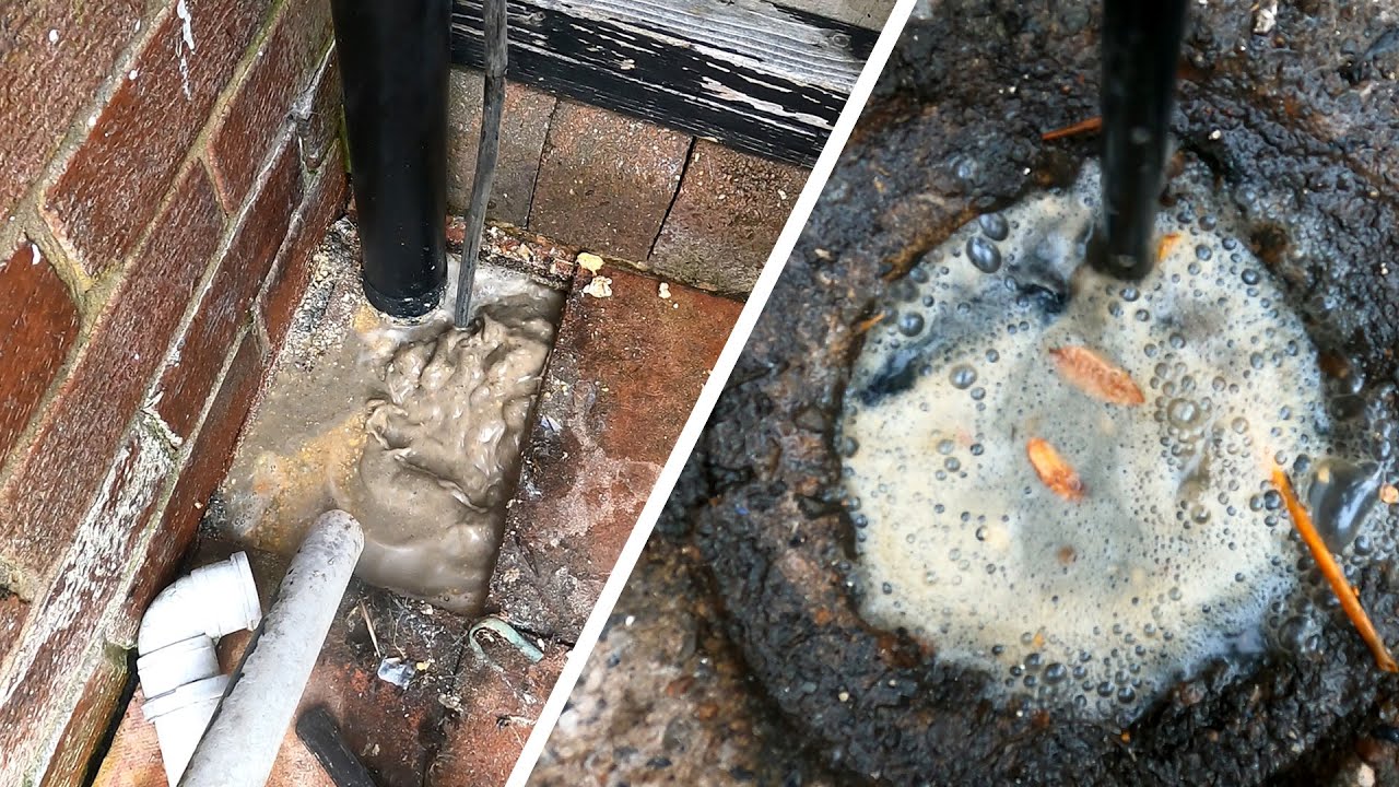 Damaged Kitchen Gully & Interceptor Unblock! Satisfying Drop
