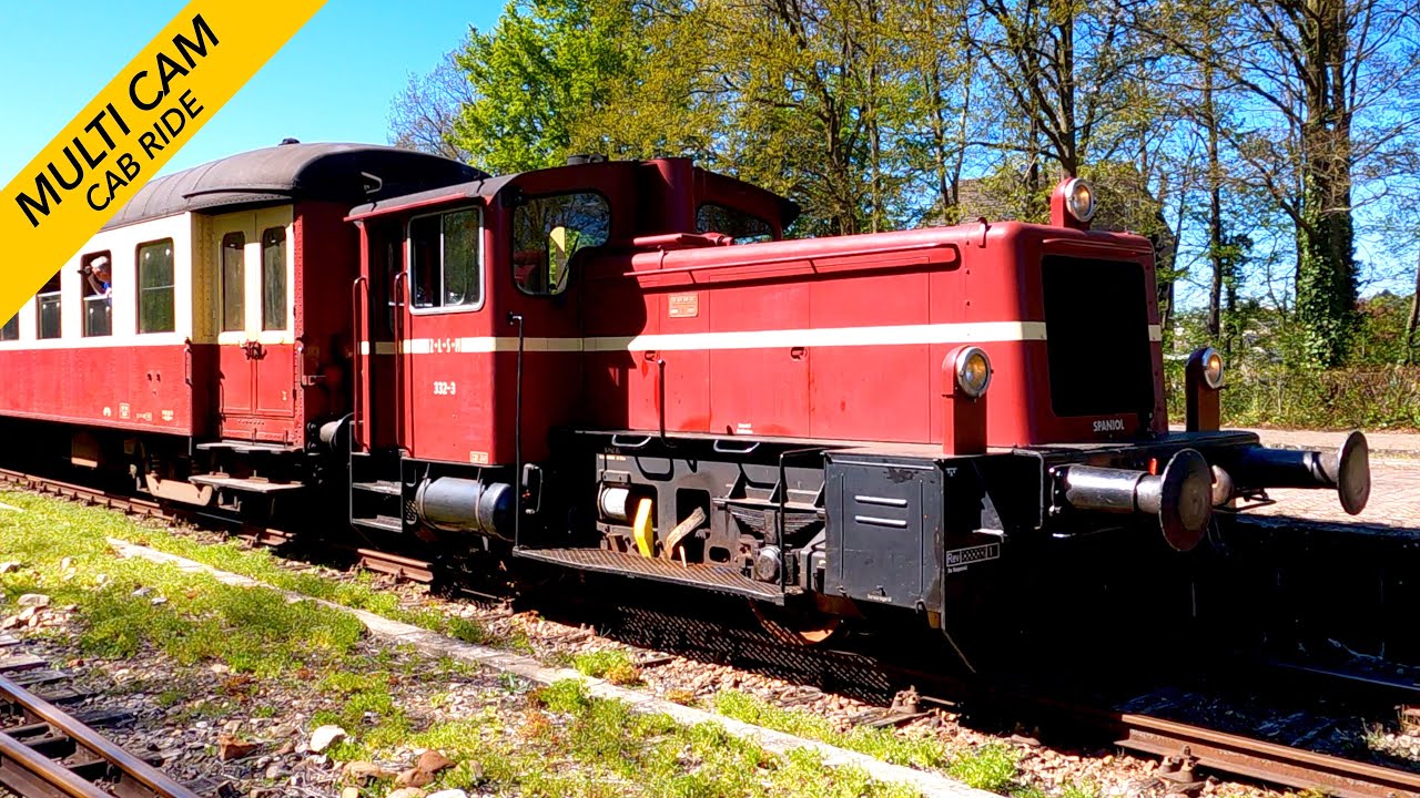 Köf-III Cab Ride: Simpelveld - Vetschau ZLSM Zuid-Limburgse Stoomtrein Maatschappij 17/4/2022