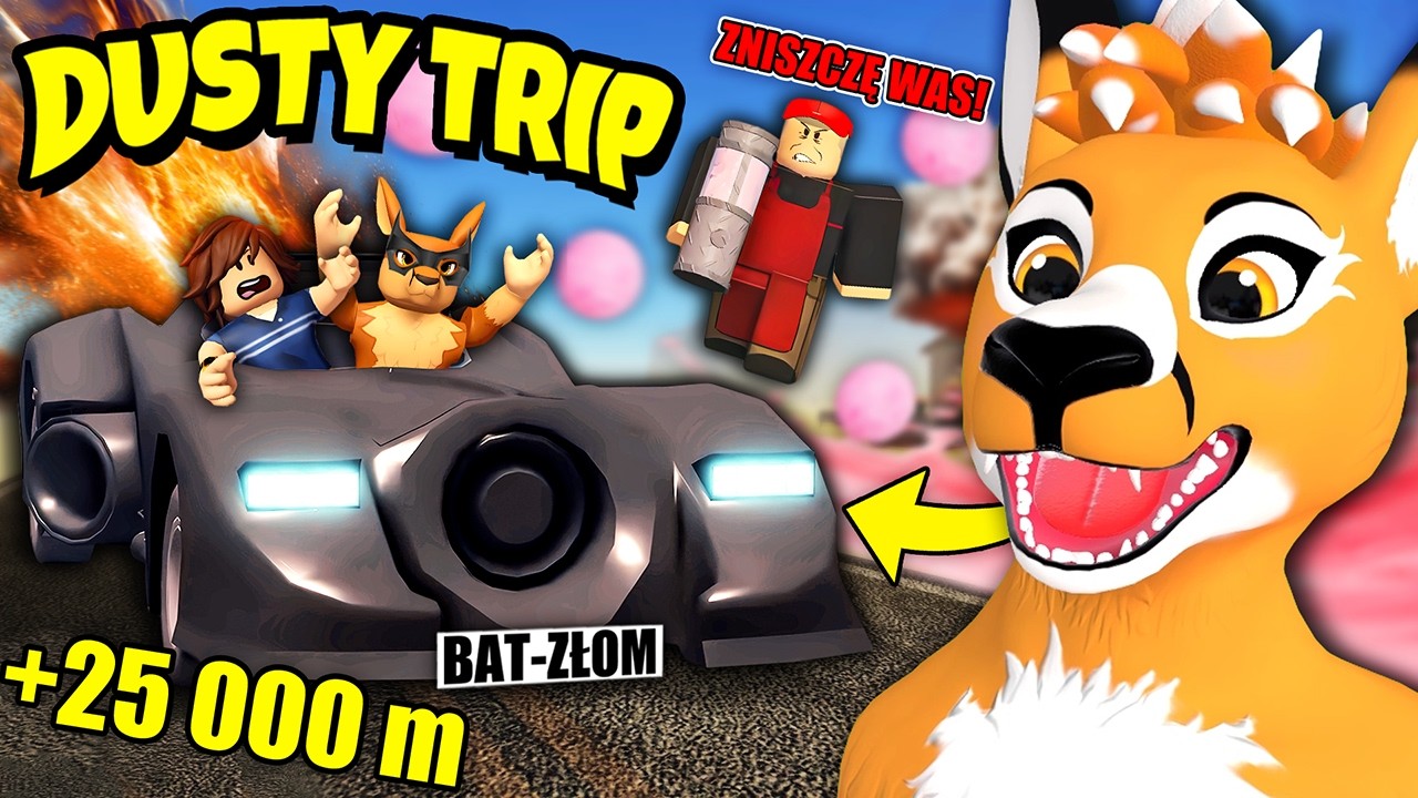 NOWY *POTĘŻNY* BATMOBIL! NOWY REKORD PRZEBYTEGO DYSTANSU + NOWY BOSS! | DUSTY TRIP