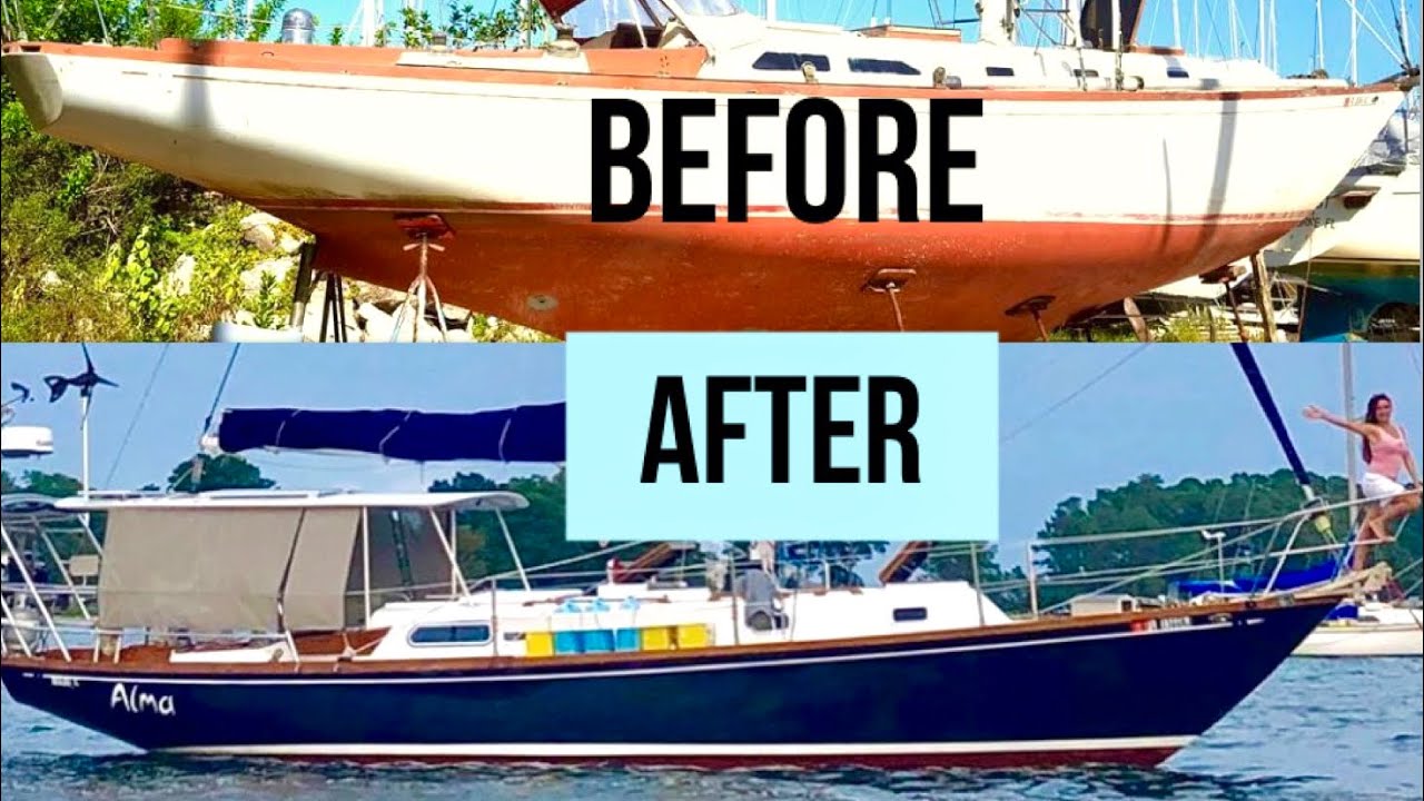 SAILBOAT EXTREME MAKEOVER|FULL Refit|Abandoned Boat that’s 50 years old|E19