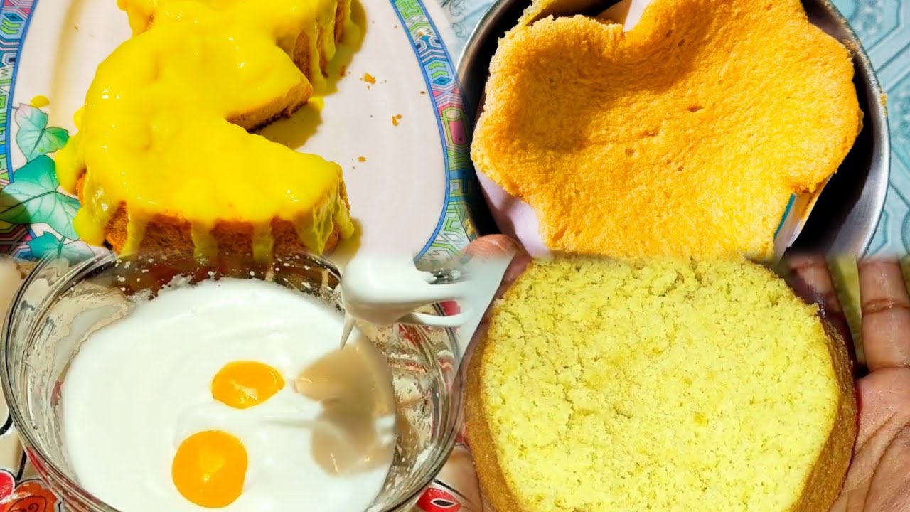 কেক দিয়ে তৈরি ভিন্ন রকমের একটি ডেজার্ট আইটেম