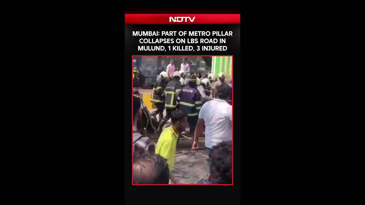 Mumbai Metro Pillar Partially Collapses in Mulund, 1 Dead, 3 Injured