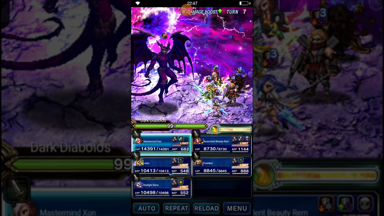 Dark Diabolos Max Damage w. 5 Units, EX+1 or Less