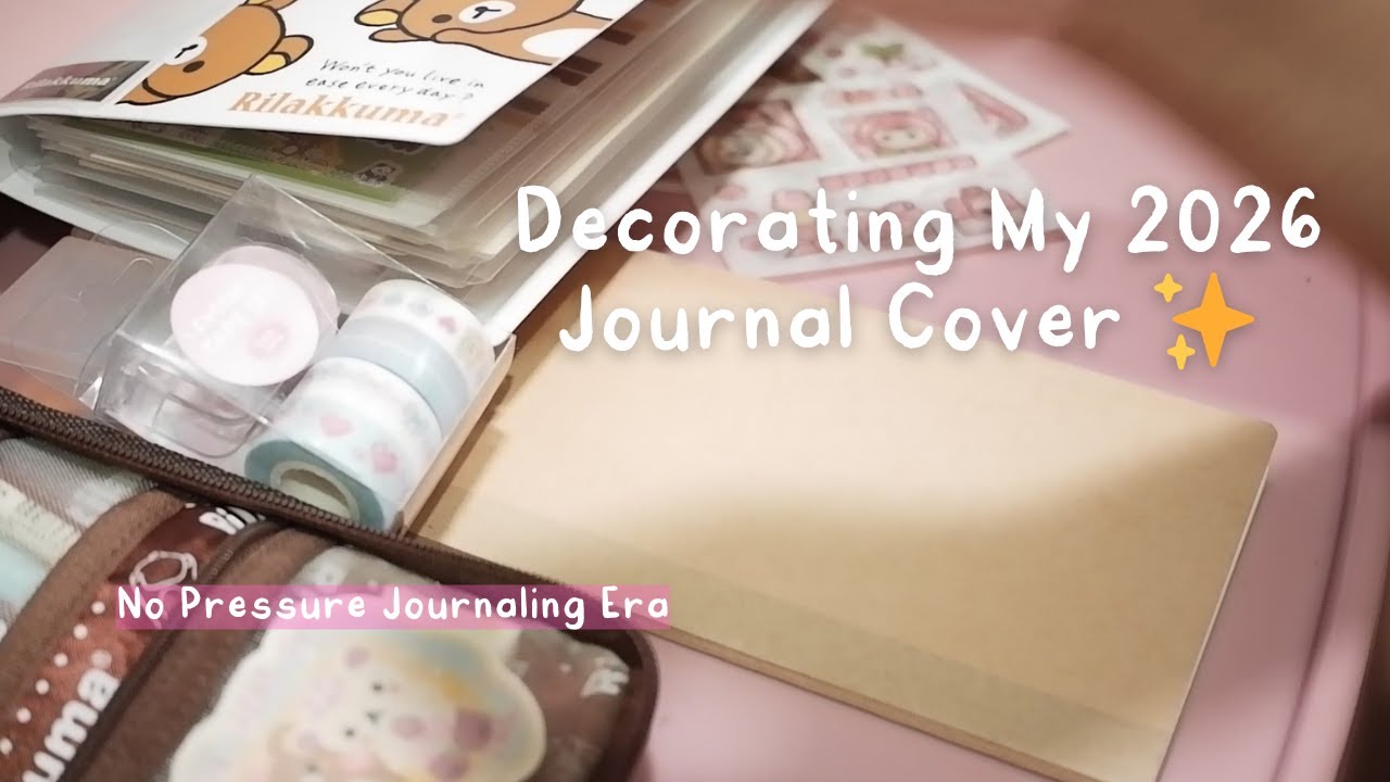 Decorating My 2026 Journal Cover ✨ No Pressure Journaling Era | Creative Fat Unicorn