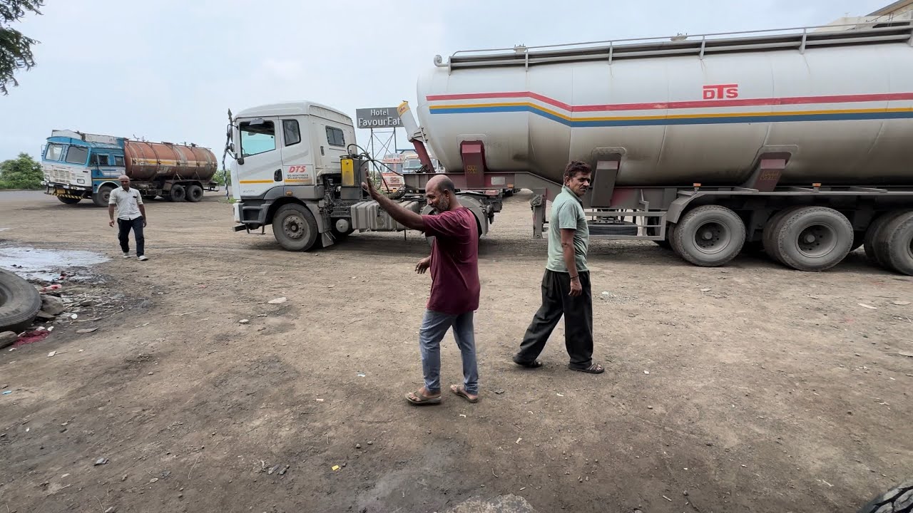 Dahej Mein naye truck ko driver Ne site se accident Kar Diya Driver Ko nahi Chala pata ab Kya Karen