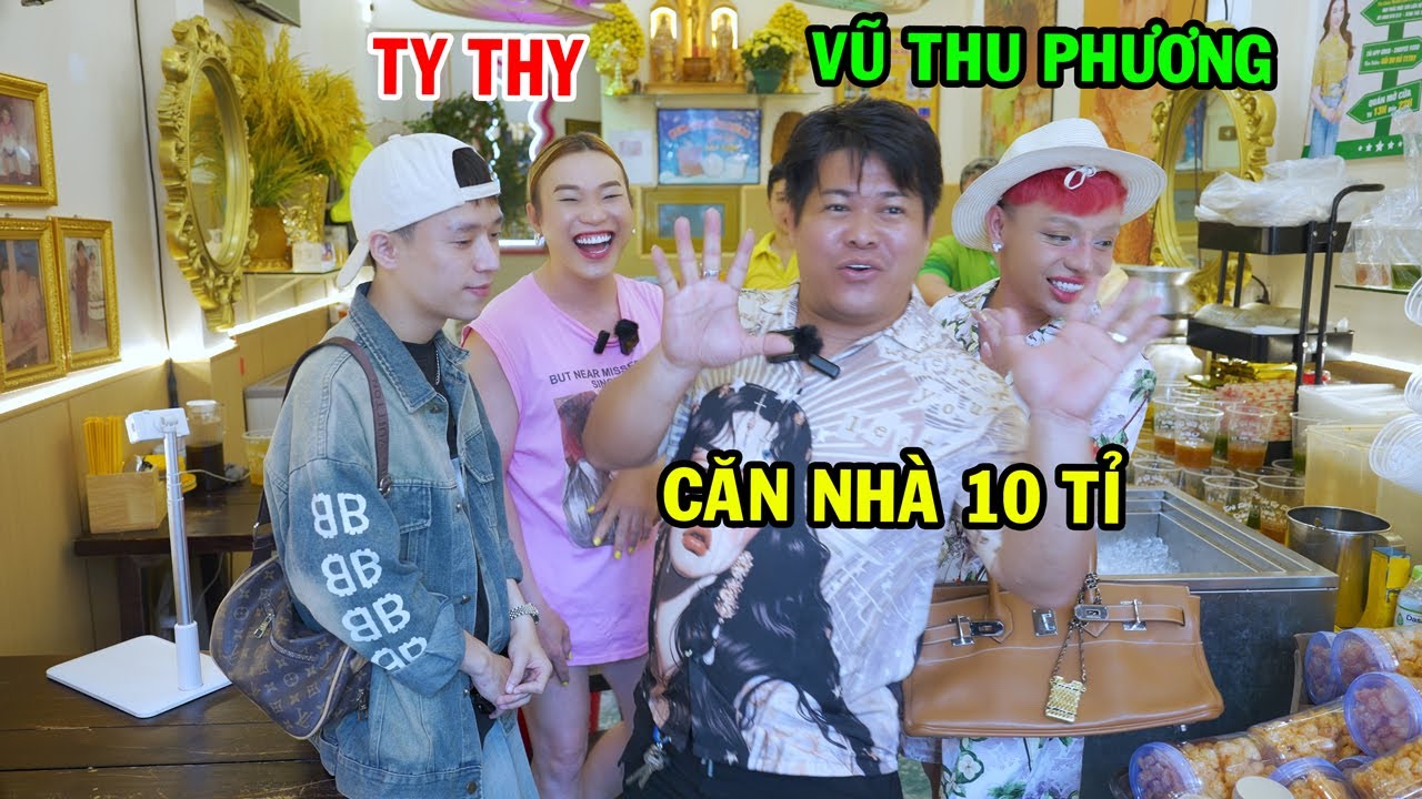 Vũ Thu Phương thăm căn nhà 10 tỉ của Ty Thy - Ty Thy Vlog Gỏi đu đủ