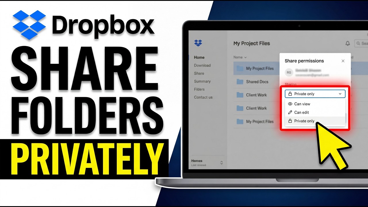 How to Share Dropbox Folders Privately 2026 (FULL GUIDE!!!)