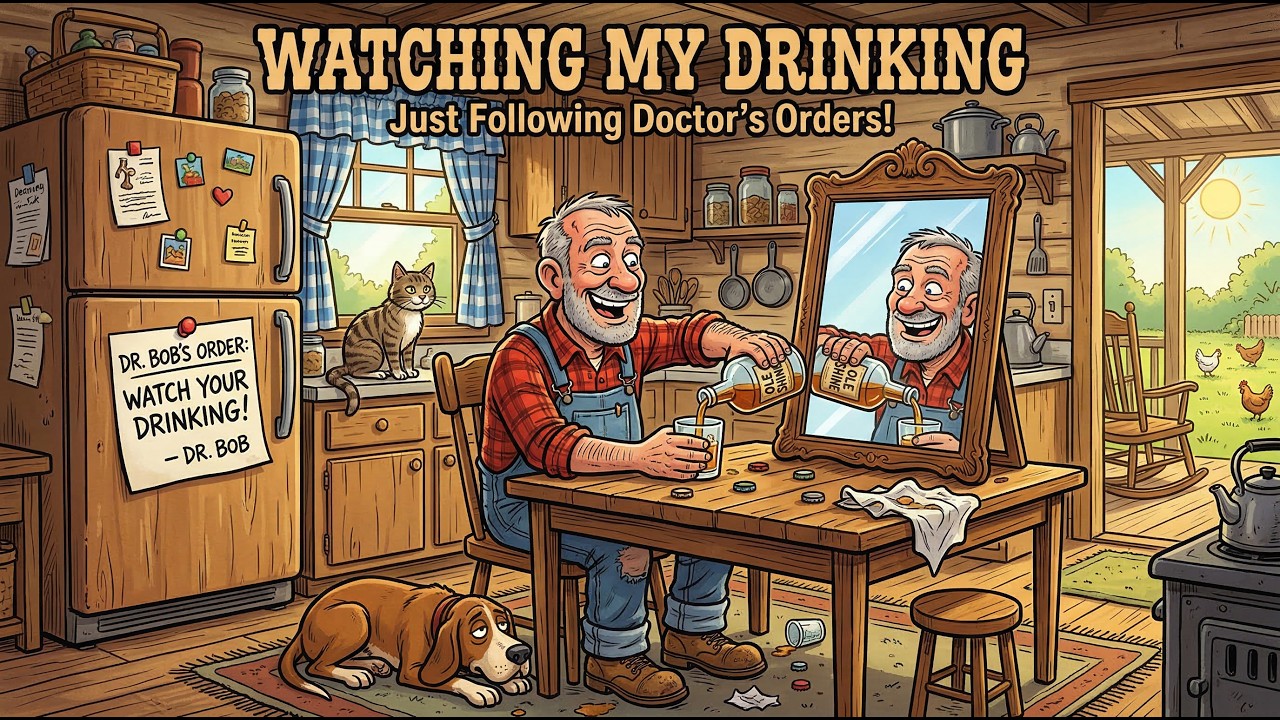 My Doctor Told Me to Watch My Drinking, Now I Drink in Front of a Mirror | A  Country Comedy Song 😂