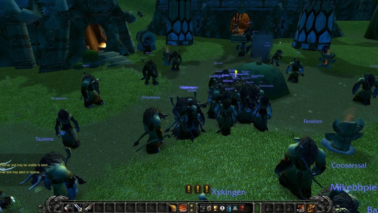 WoW Classic launch, Server first Sharptusk, wipe, lag, 1h unedited