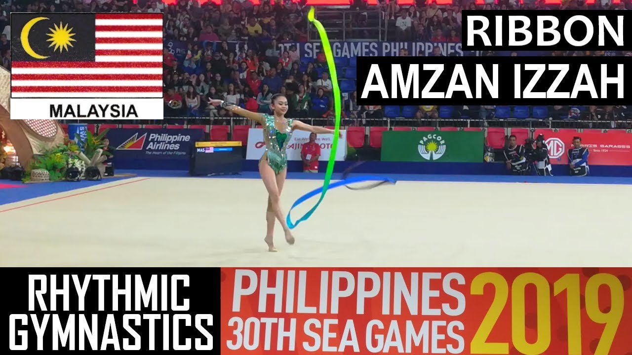 AMZAN IZZAH from Malaysia | Ribbon | Individual Rhythmic Gymnastics Finals | SEA Games 2019
