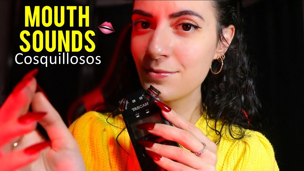 ASMR español MOUTH SOUNDS Cosquillosos para dormir (+ Soplidos, hand movements)
