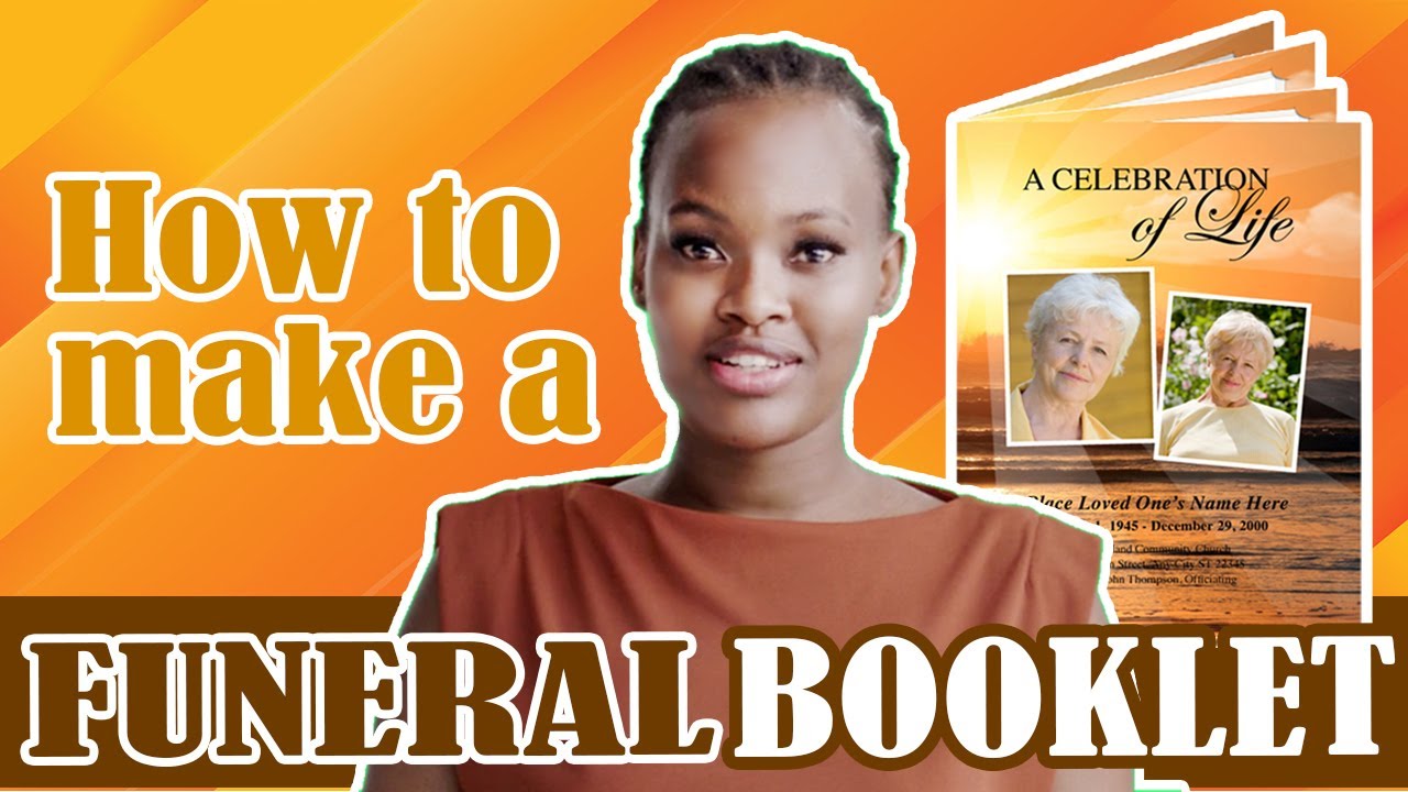 How To Make A Funeral Booklet - Funeral Booklets