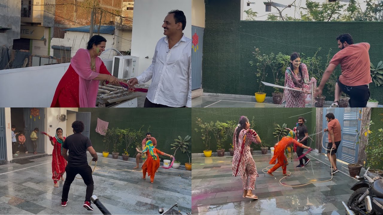Neha ne sasural aate hi kheli holi😂💦🥳🥰