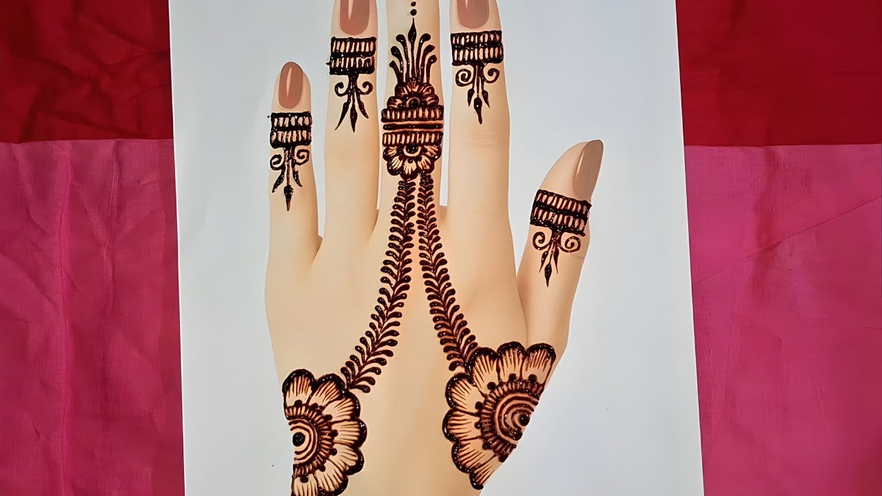 🔥Mehndi design simple back hand | Easy tikki mehndi design (Episode-2)