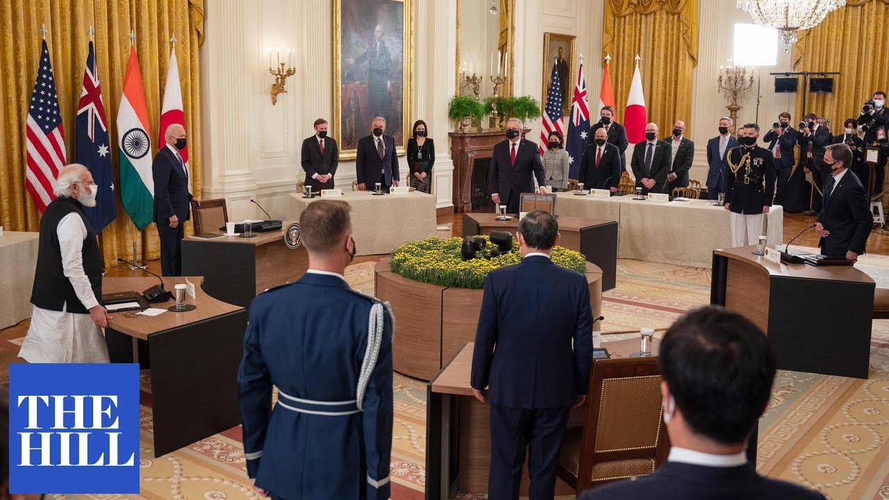 Biden hosts first-ever in-person Quad Leaders Summit with Australia, India and Japan