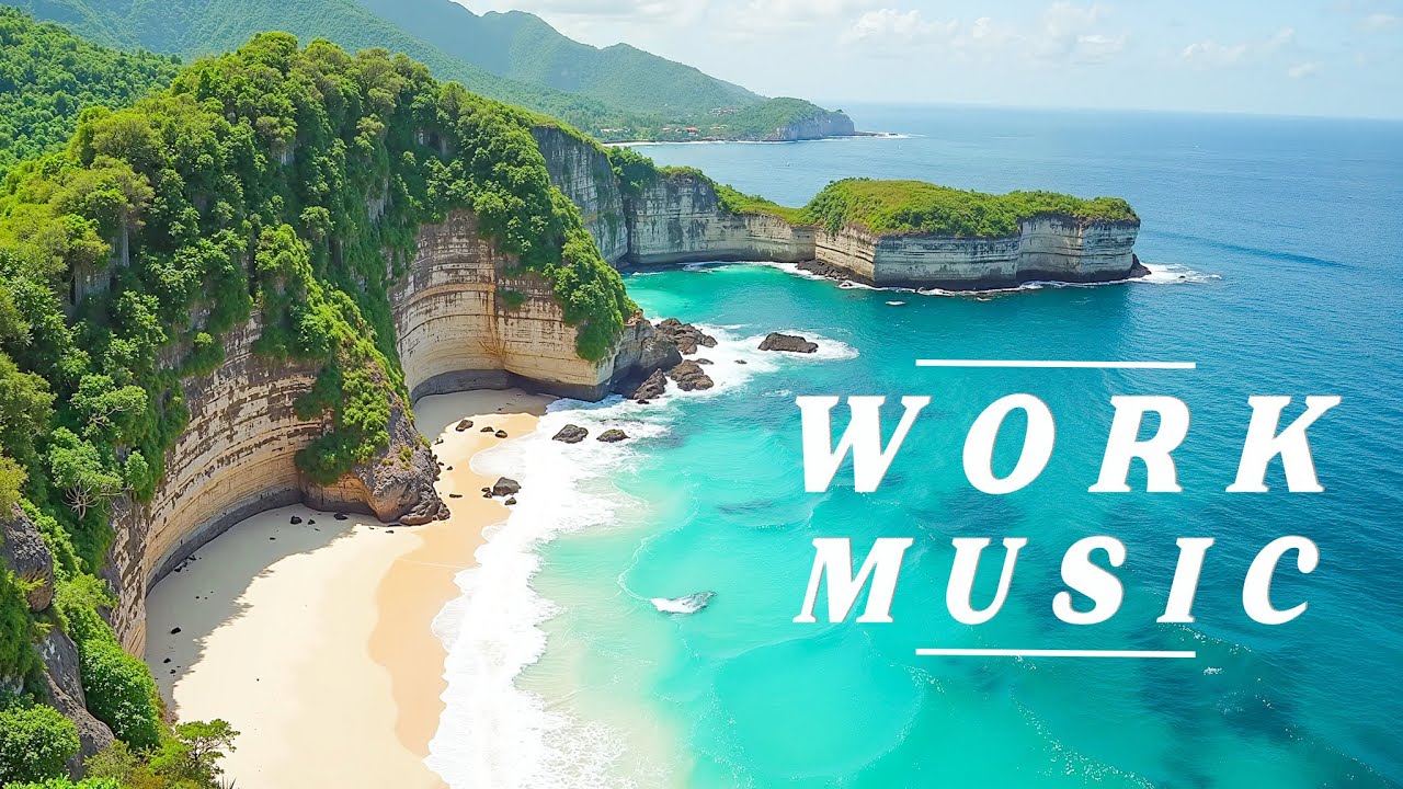 Ambient Focus Music for Productivity – Beach Vibes for Study, Coding & Deep Work