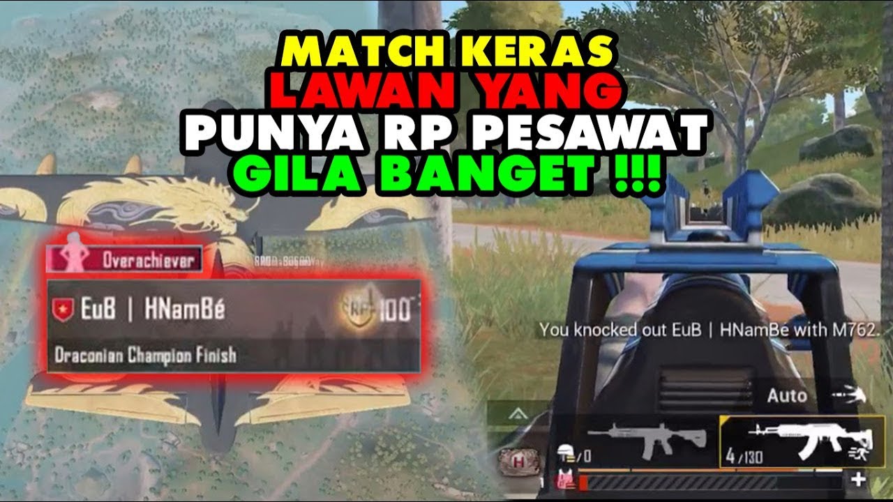 MATCH KERAS LAWAN YANG PUNYA PESAWAT !!! AIM NYA KERAS BANGET !!! - PUBG MOBILE INDONESIA