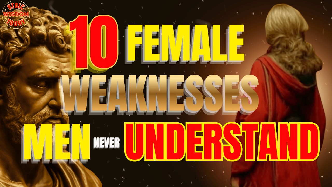 10 Hidden Female Weaknesses Most Men Never Understand | Stoic Wisdom Today