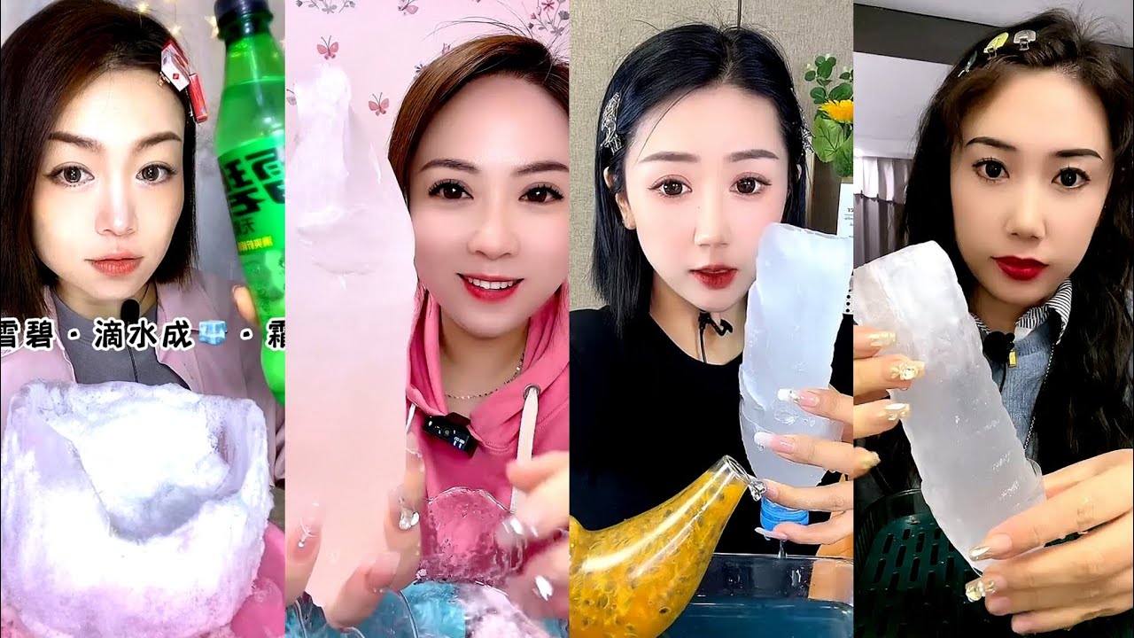 ASMR WATER BOTTLE ICE / WHITE ICE / SLUSH ICE. ICE EATING