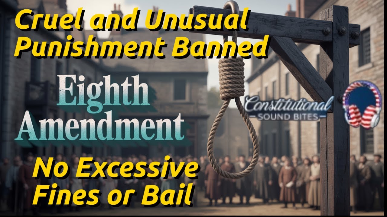 The Eighth Amendment Bans Cruel and Unusual Punishment Excessive Fines and Excessive Bail
