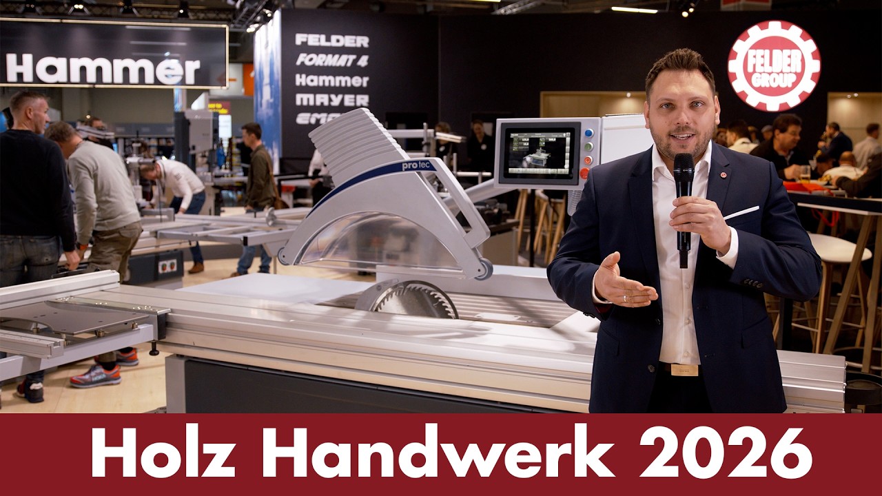 Holzhandwerk 2026 in N&uuml;rnberg | Felder Group Neuheiten