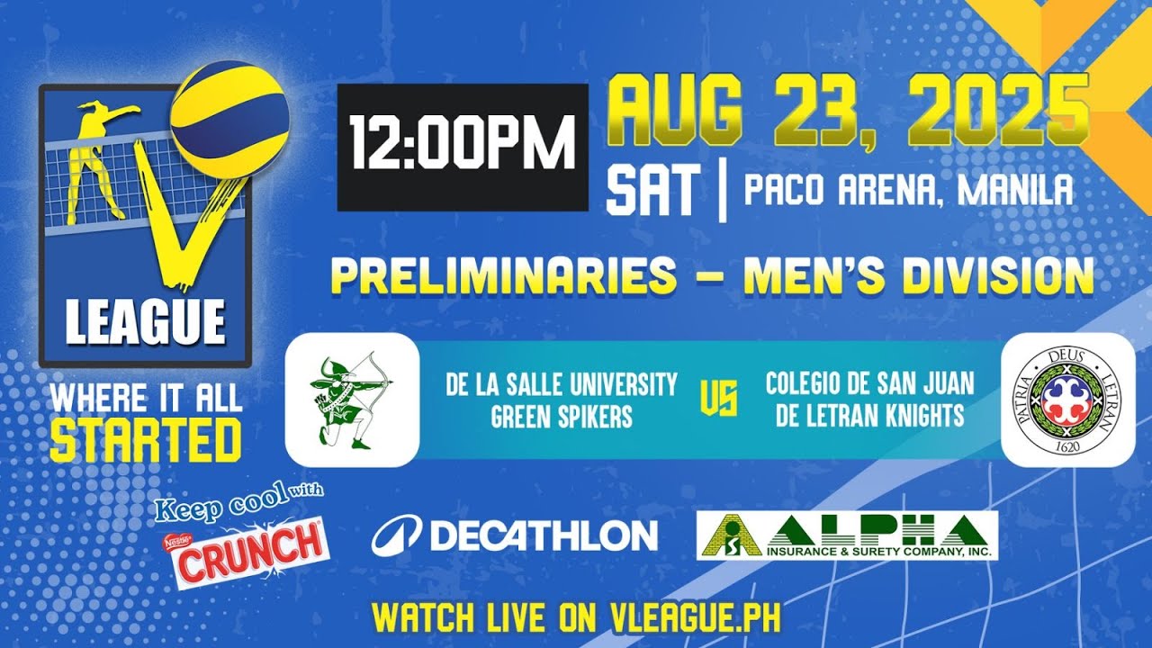 DLSU vs. CSJL - Full Match | Preliminaries | 2025 V-League Collegiate Challenge Men's Category