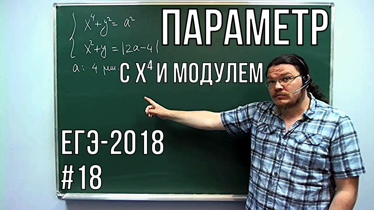 ✓ Параметр с четвертой степенью и модулем | ЕГЭ-2018. Задание 18. Математика. Профиль | Борис Трушин